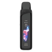 Uwell Caliburn G4 Pro Pod Kit in Stripe Black – advanced pod system with 1000mAh built-in battery, 2ml refillable pods, OLED display, and airflow control for MTL and RDTL vaping.